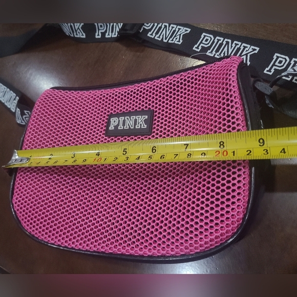 Pink Victoria's Secret mesh Crossbody Bag 9×7×2 in. - Picture 5 of 7